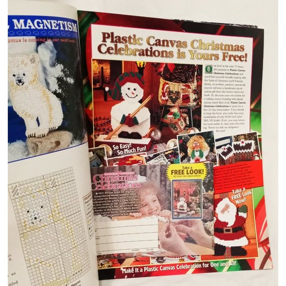 Plastic Canvas World Magazine November 1998 Festive Christmas Magic Cat Mouse - Picture 5 of 9